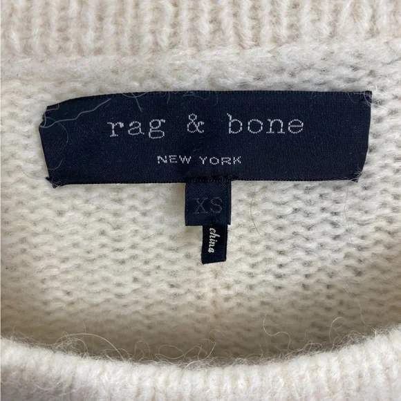 Rag n Bone Two Tone Crew Neck Sweater Sz XS - Picture 6 of 7